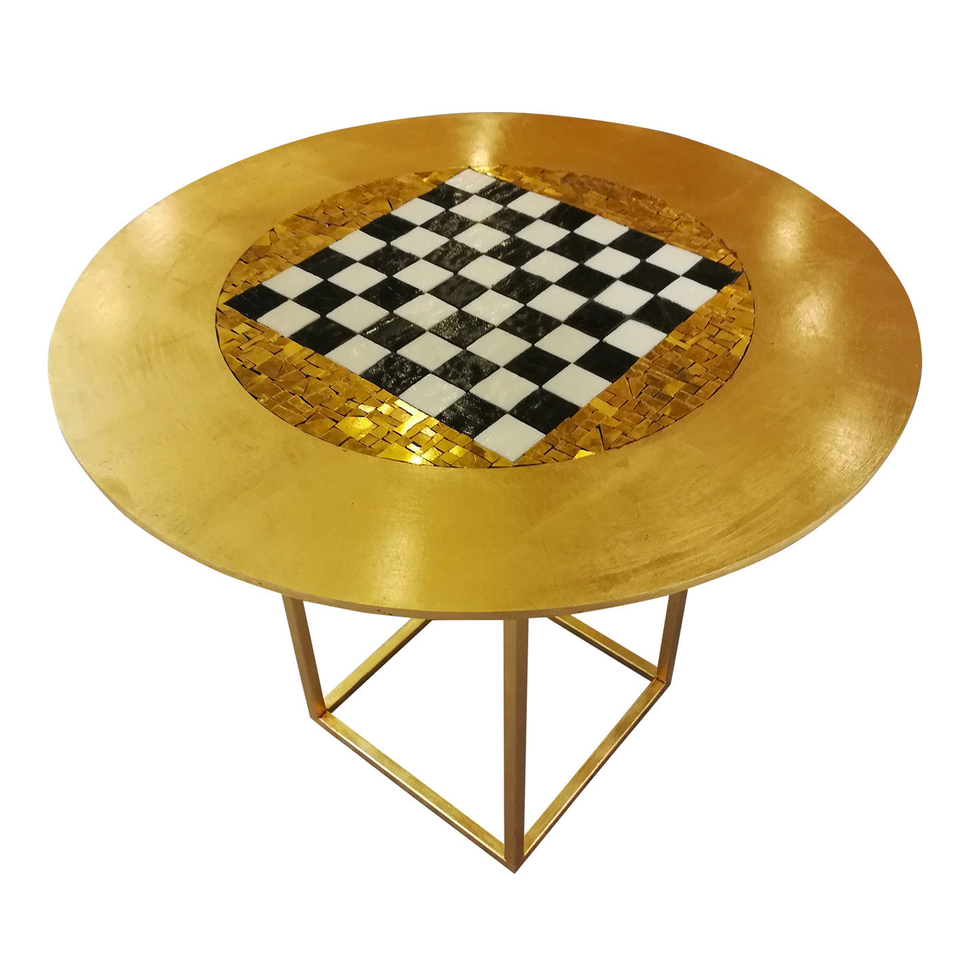 Mesa de ajedrez dorada - Vista principal