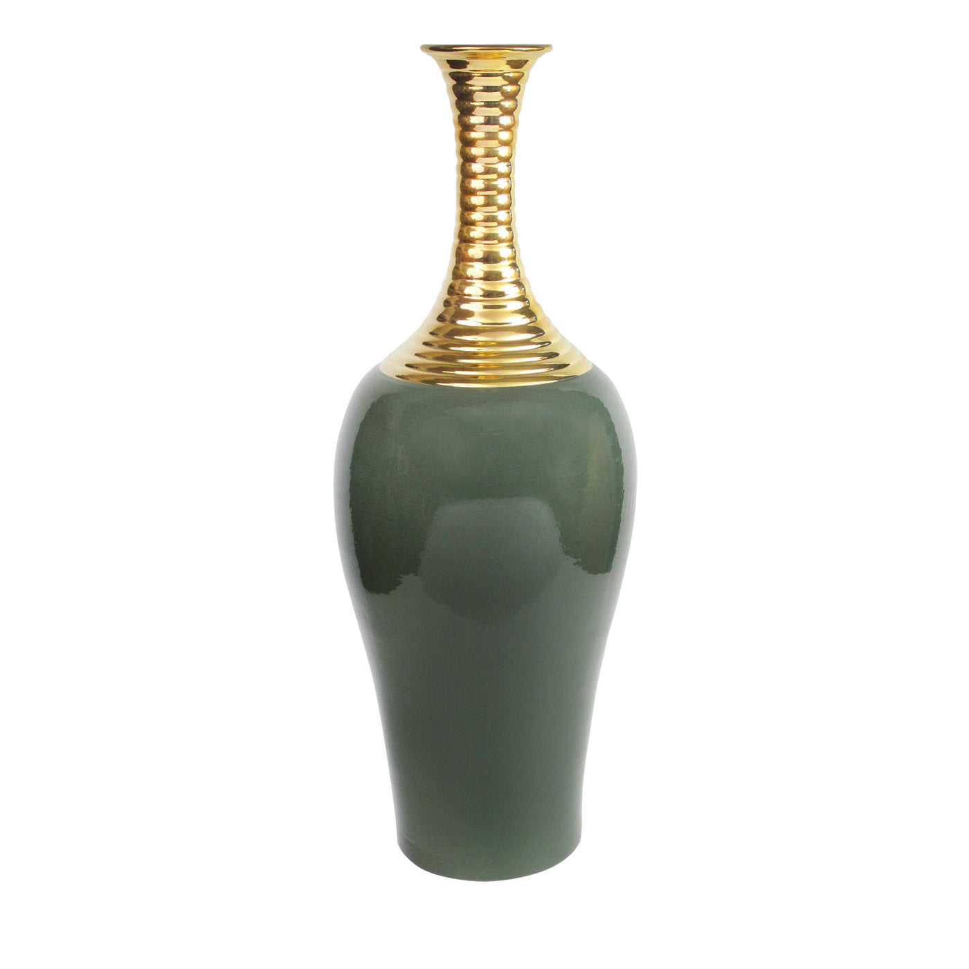 Gold and Green Vase - Main view