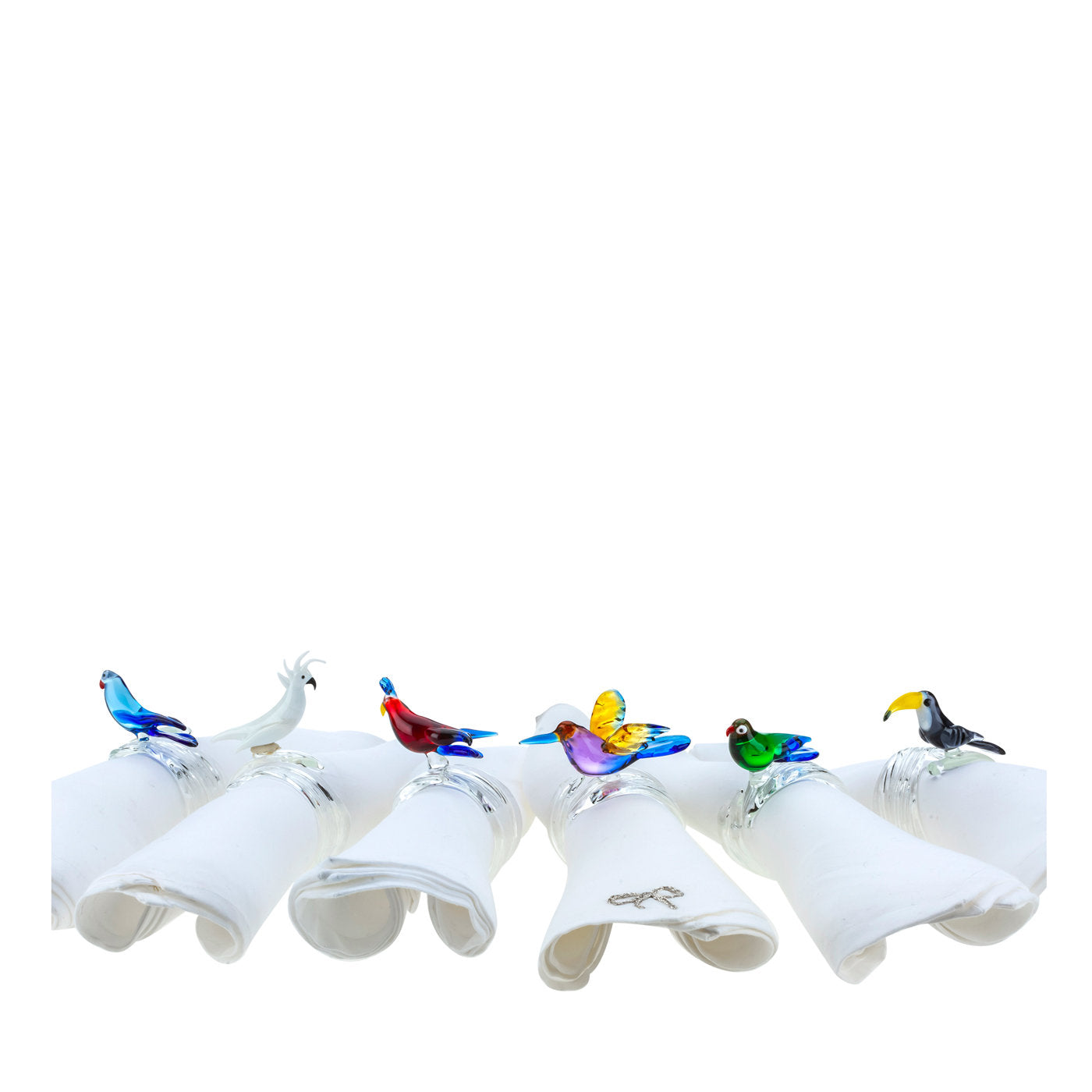 Set de 6 servilleteros Pájaro Tropical - Vista alternativa 1