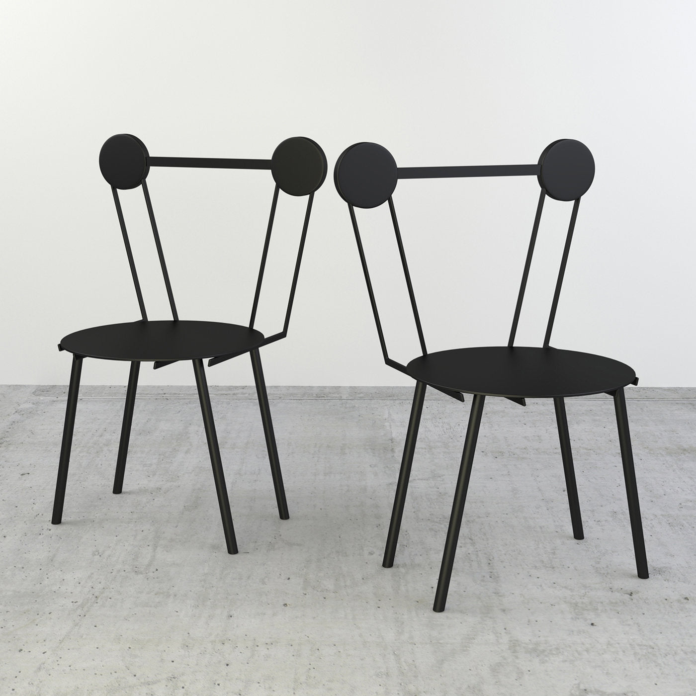 Set of Two Haly Black Chair - Alternative view 1