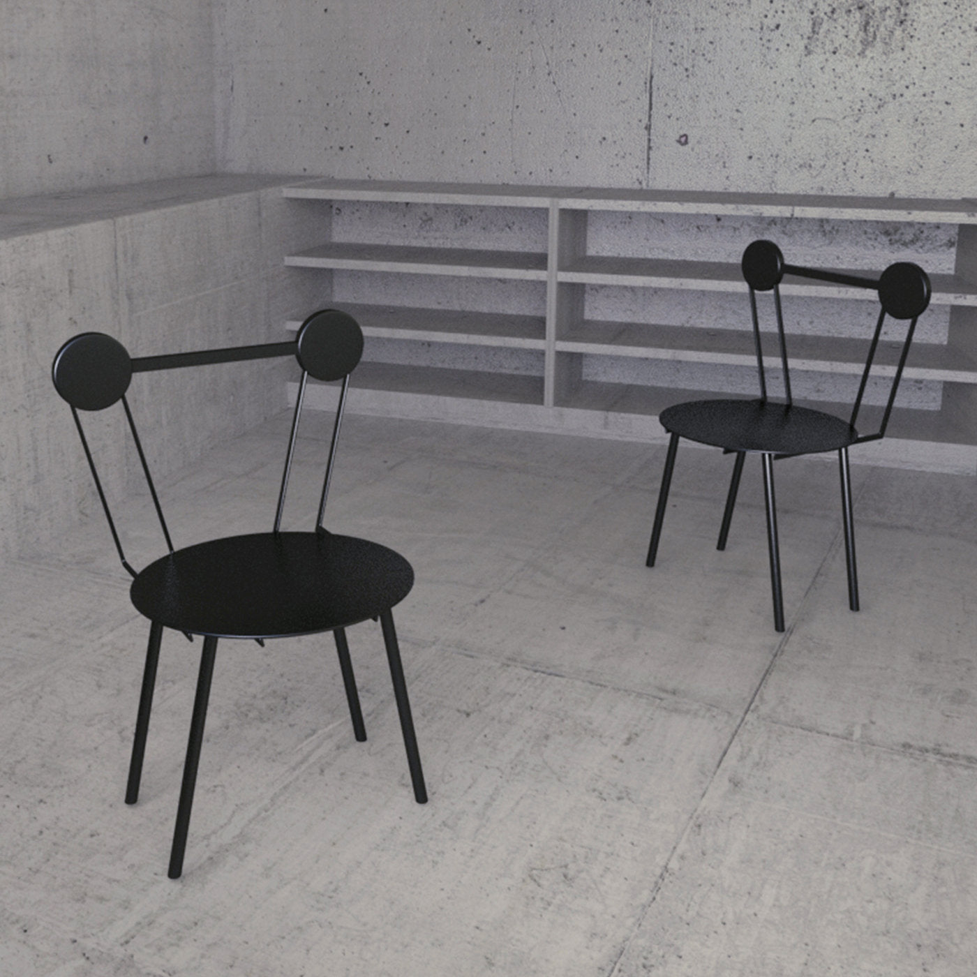 Set of Two Haly Black Chair - Alternative view 2