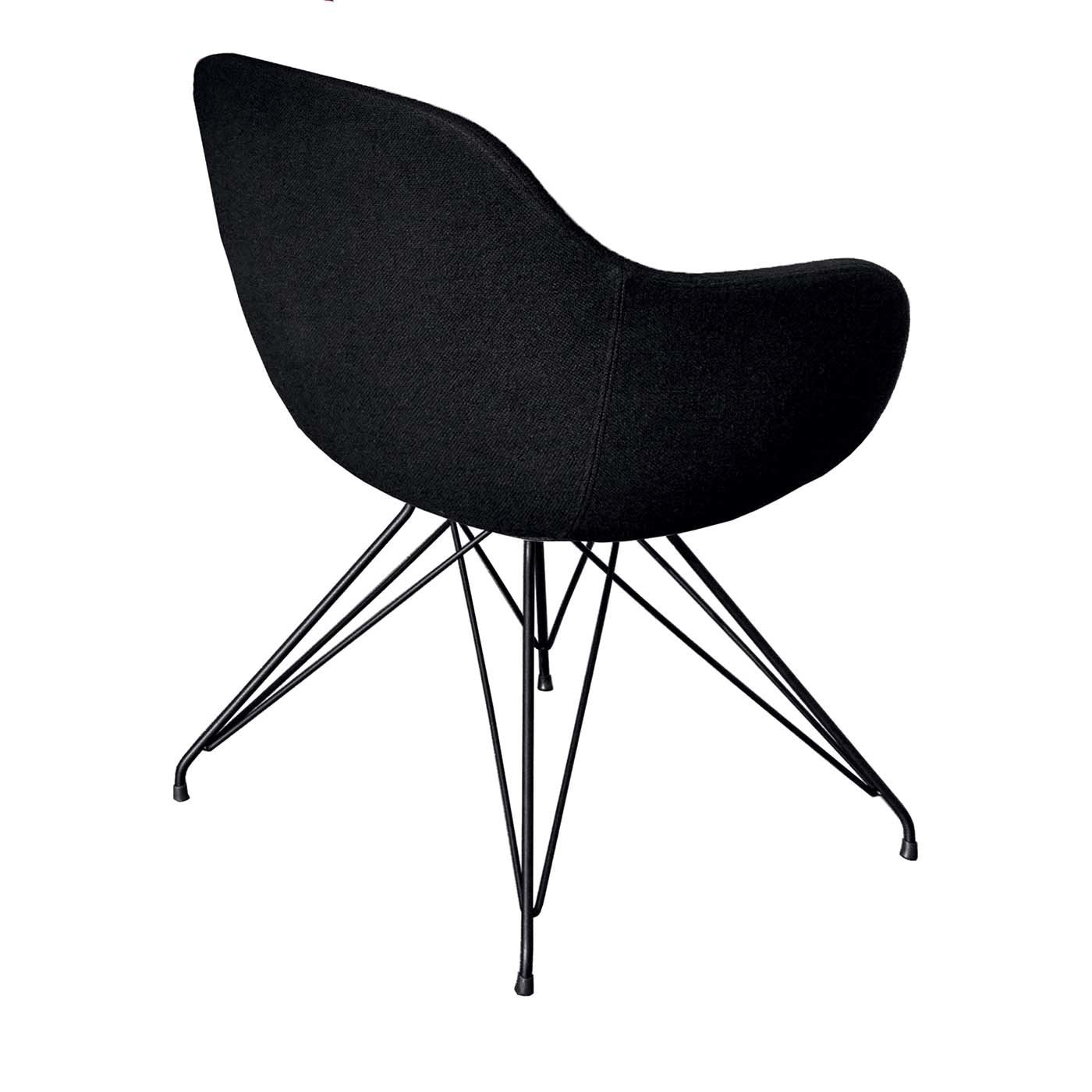 Cadira Wire Black Chair with Armrests - Alternative view 1