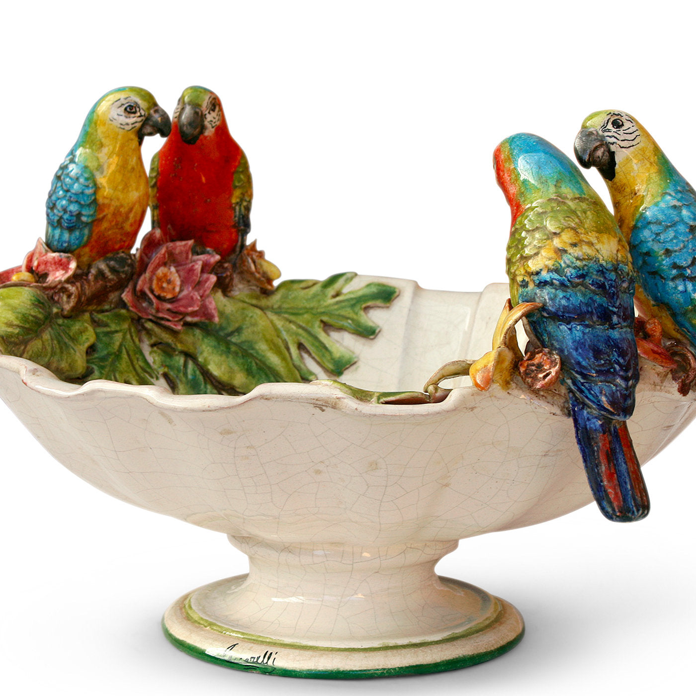 Parrots and Flowers Tall Centerpiece - Alternative view 1