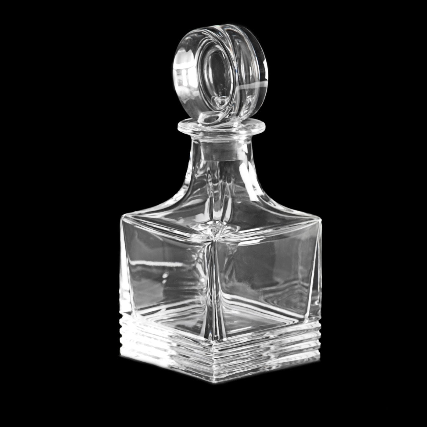 Botella de whisky de cristal acanalada Cubo - Vista alternativa 4