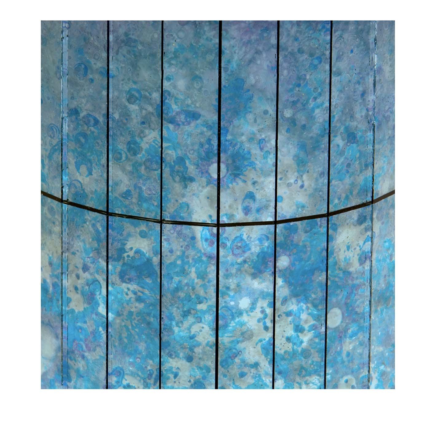 Ensemble de 15 panneaux décoratifs polychromes cobalt - Vue principale