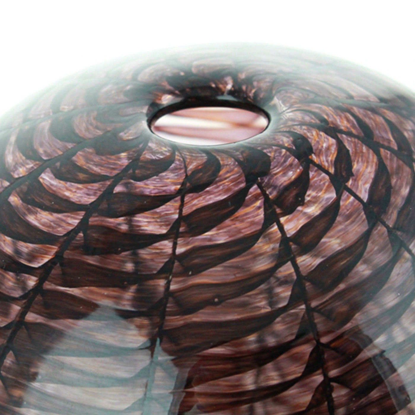 Vaso nero Canoce Cubo in vetro di Murano - Vista alternativa 2