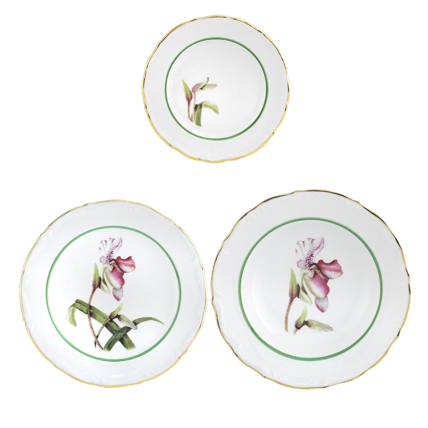 Set di 3 piatti Orchidee - Vista principale
