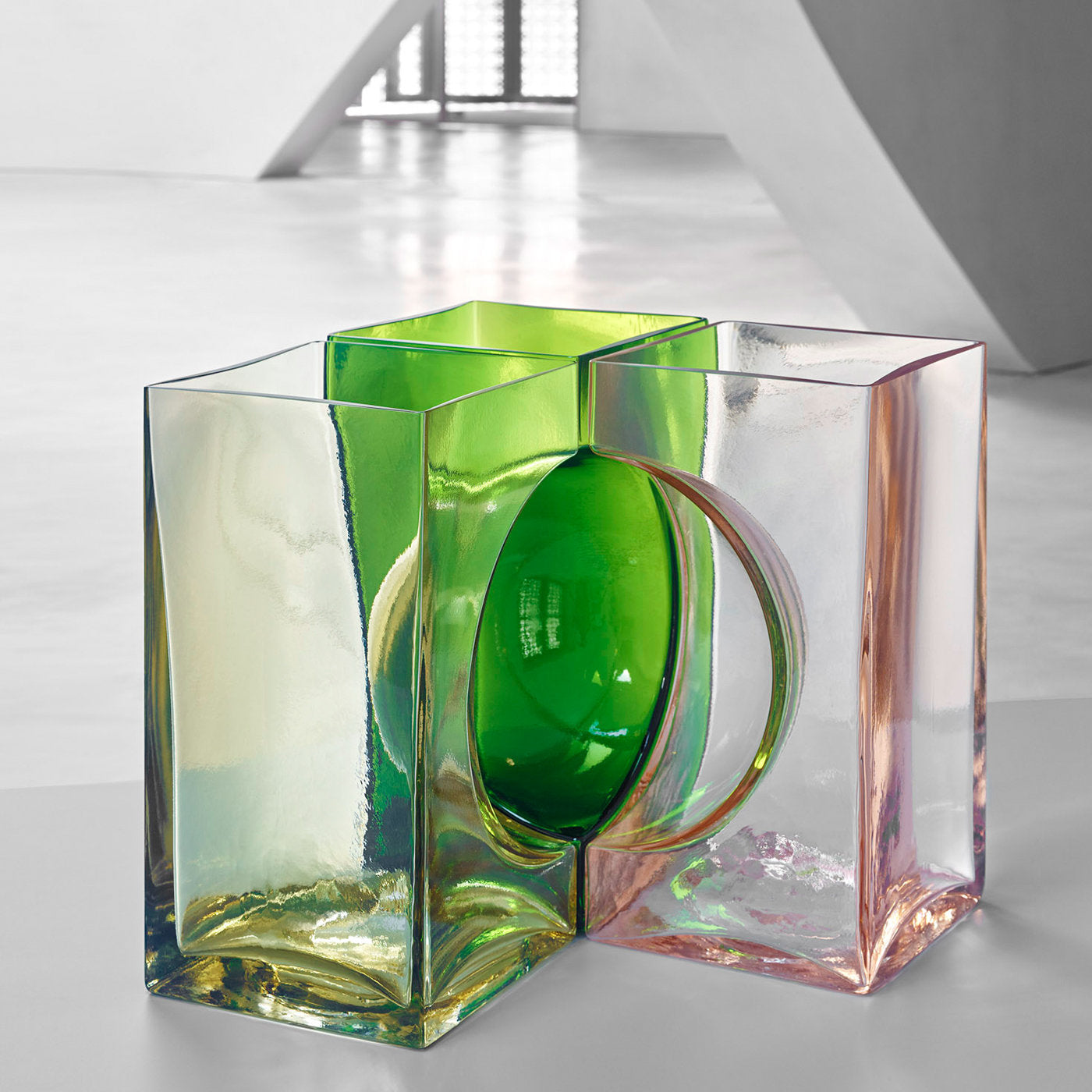 Escultura de cristal verde Ando Cosmos de Tadao Ando - Vista alternativa 1