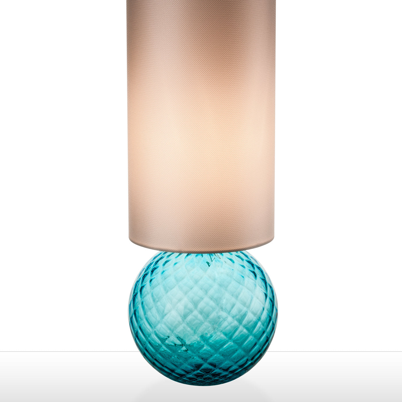 Lámpara de sobremesa Balloton Aqua con pantalla - Vista alternativa 1