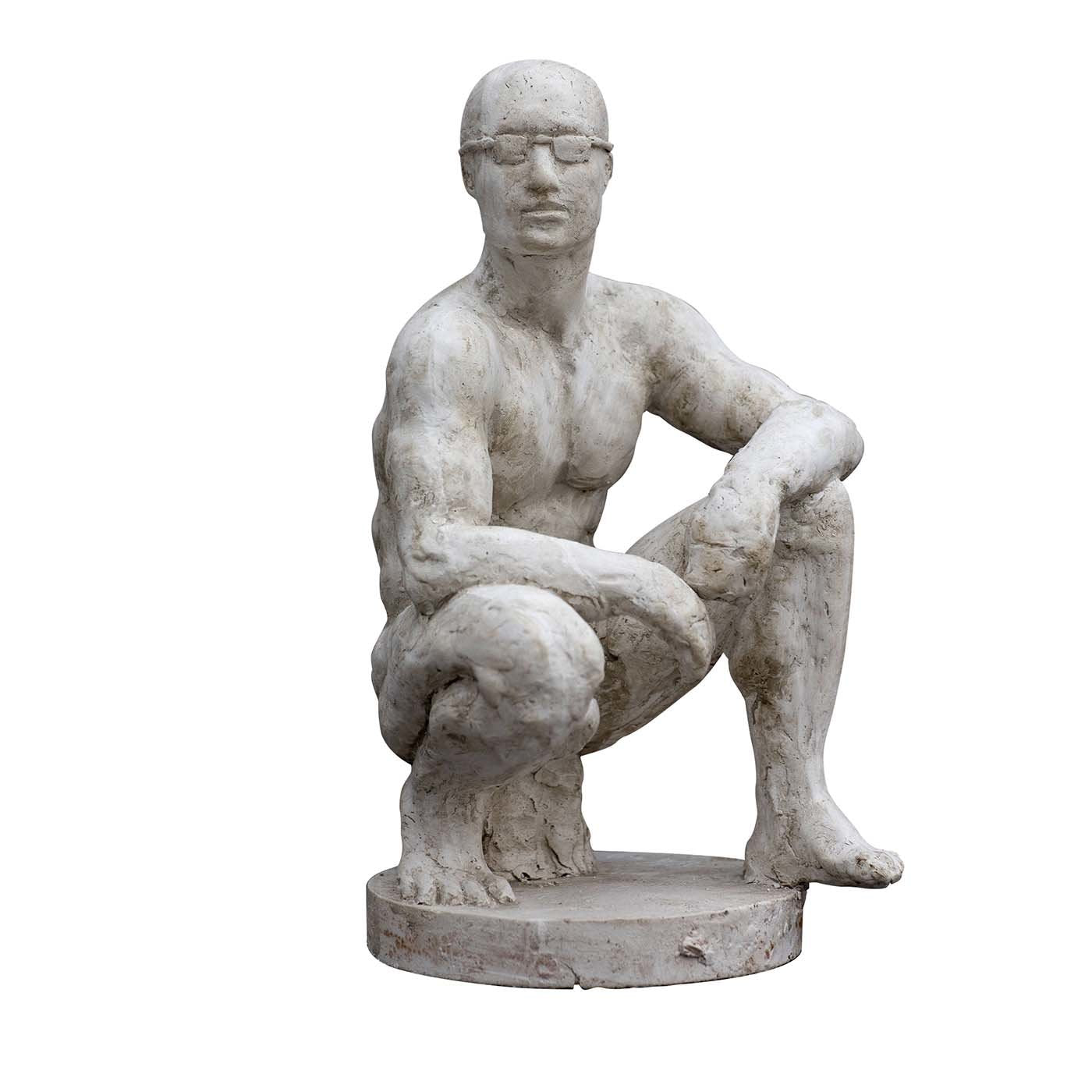 Escultura del boxeador herido - Vista principal