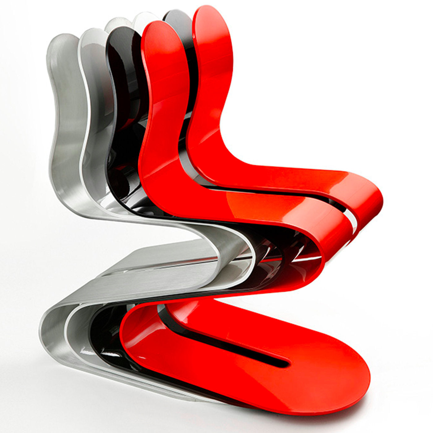 Fluid Ribbon Red Chair by Michael D'Amato - Alternative view 3