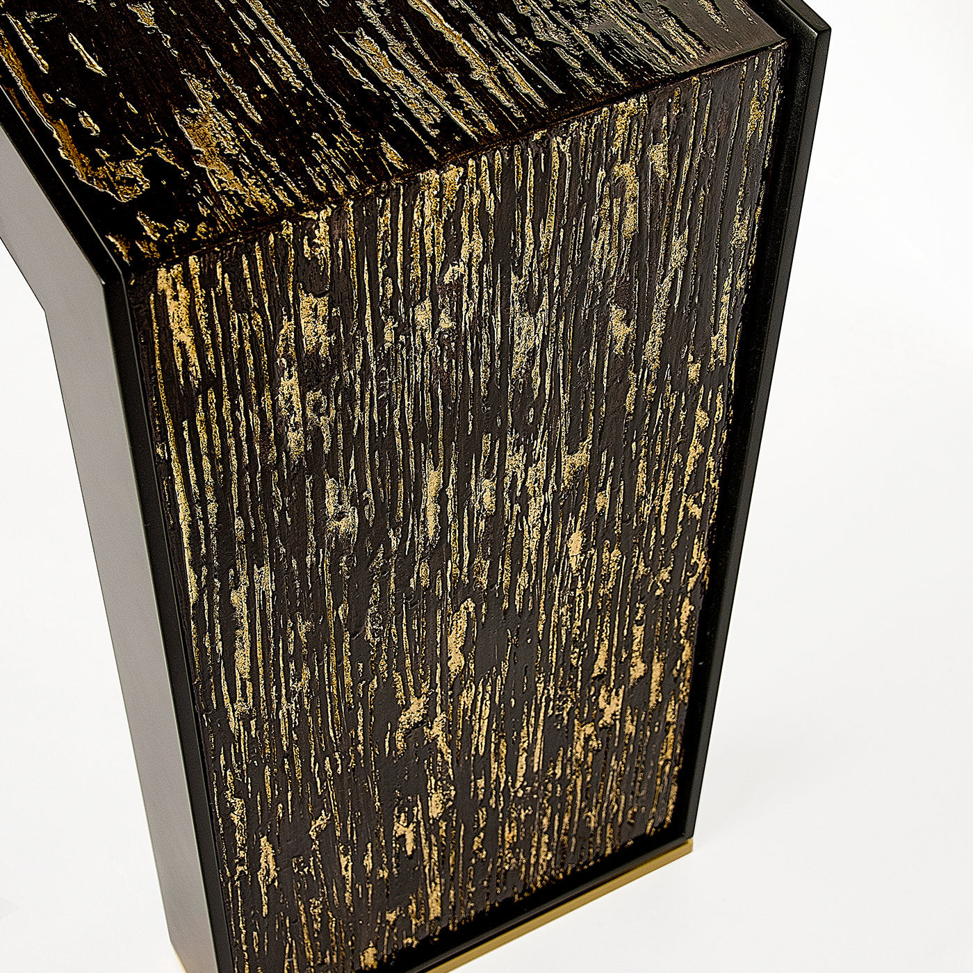Consola de madera negra y dorada - Vista alternativa 3