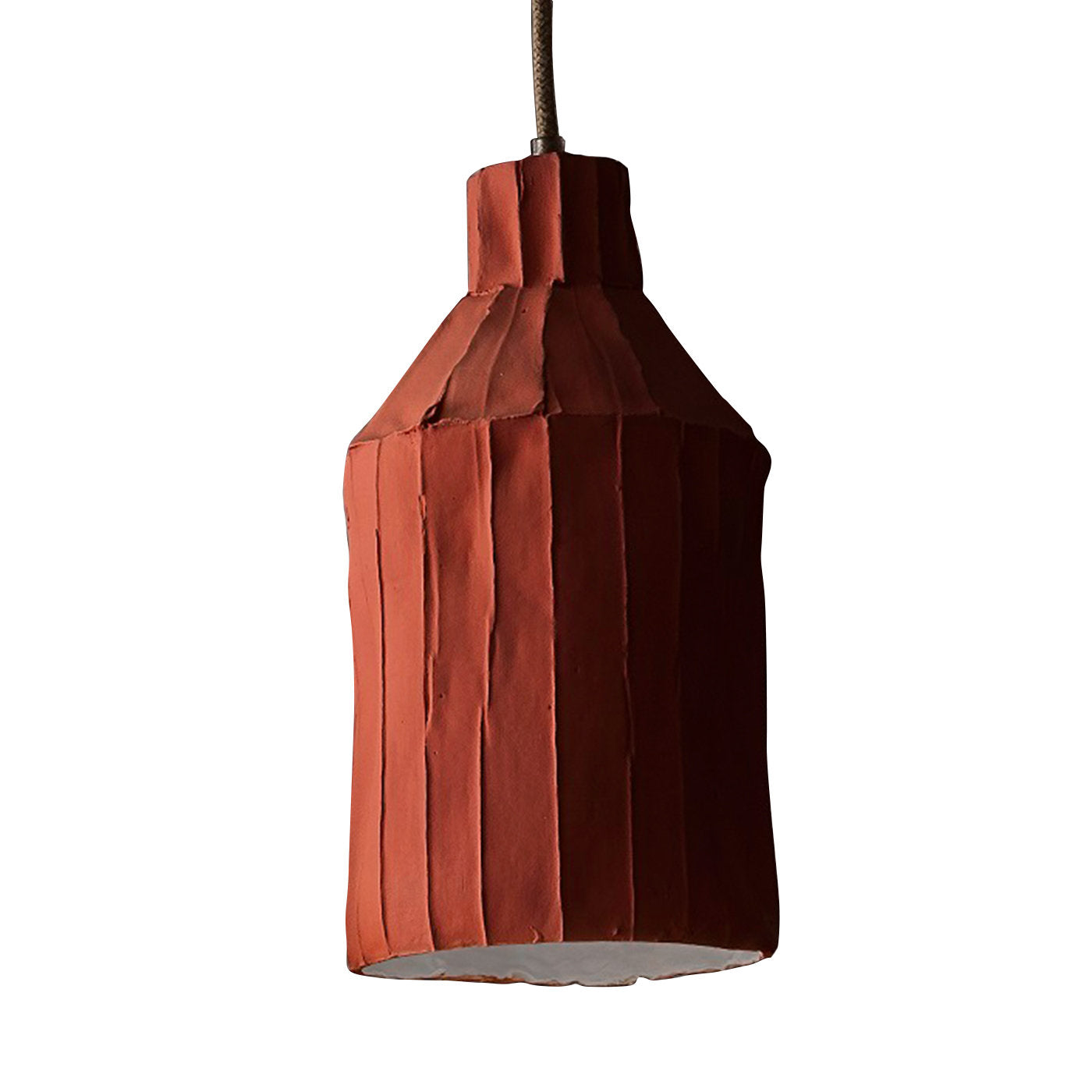 Lámpara de suspensión Sufi de ladrillo rojo oscuro - Vista principal