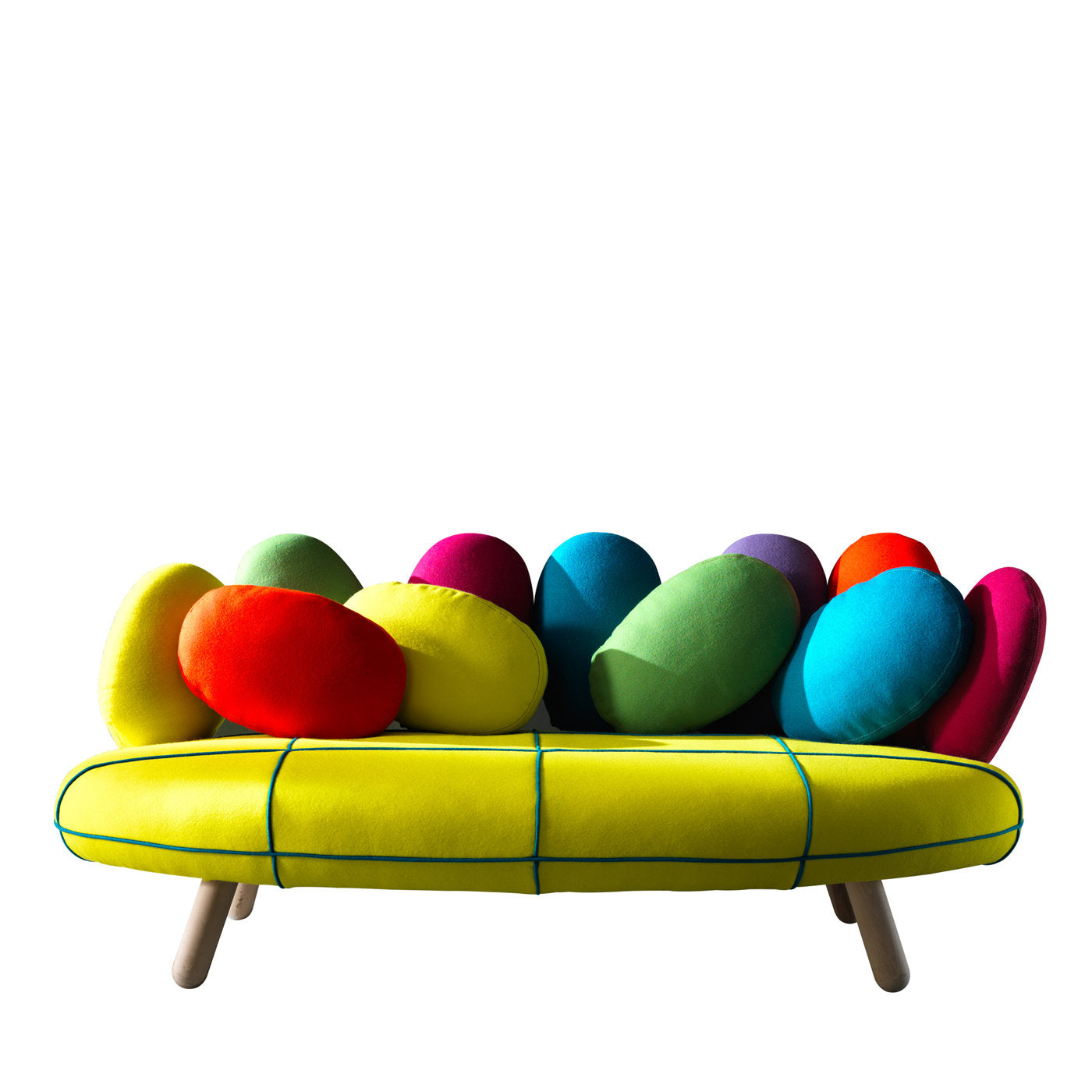 Jelly Sofa By Simone Micheli in yellow - Main view