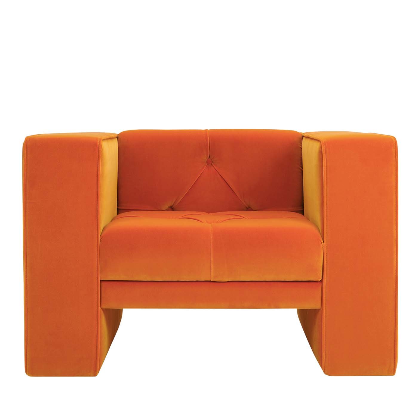 Tubby Orange Armchair - Main view