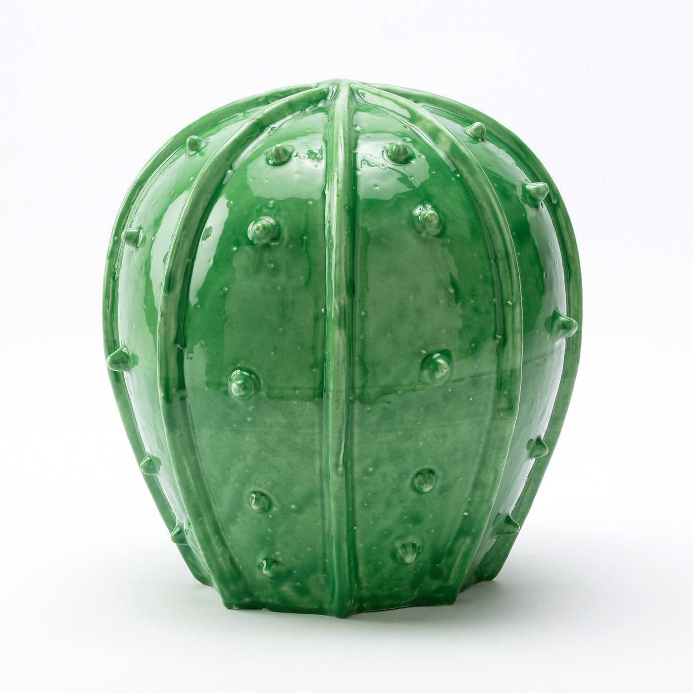 Cactus Green Round Sculpture - Alternative view 1