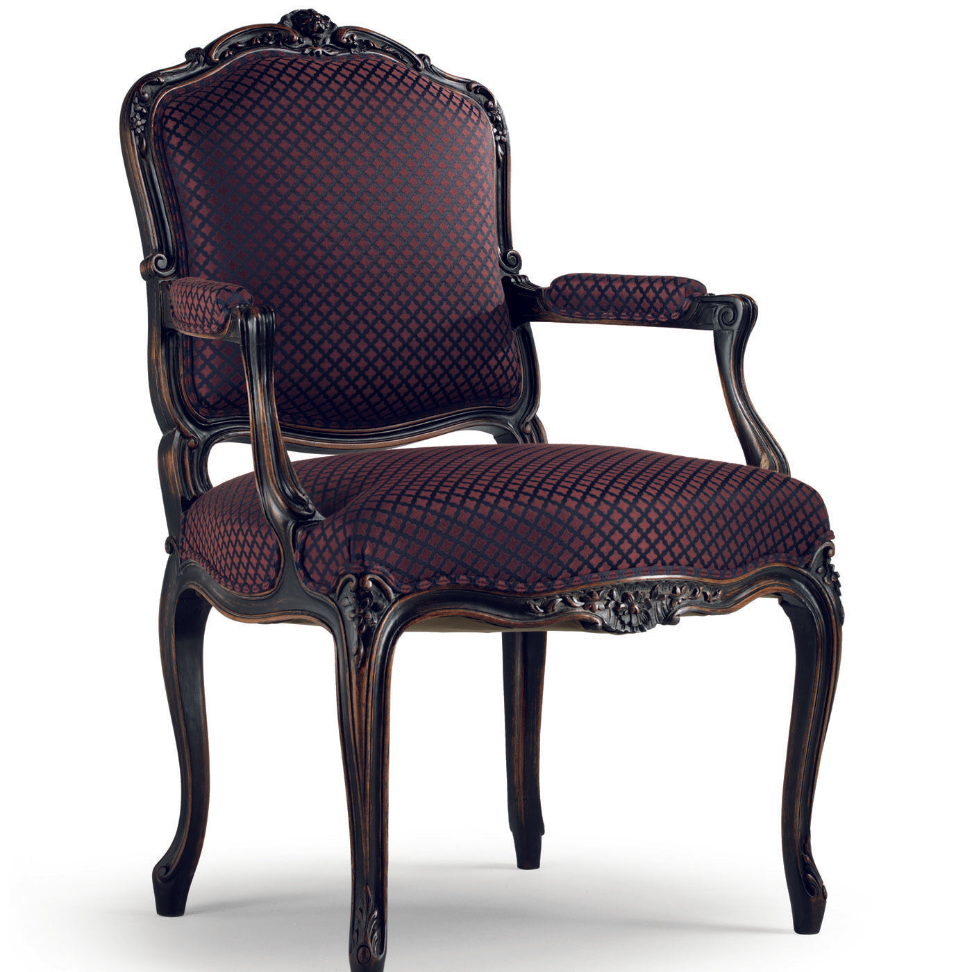 Geschnitzter Stuhl mit Armlehnen Louis XV #1 - Alternative Ansicht 1