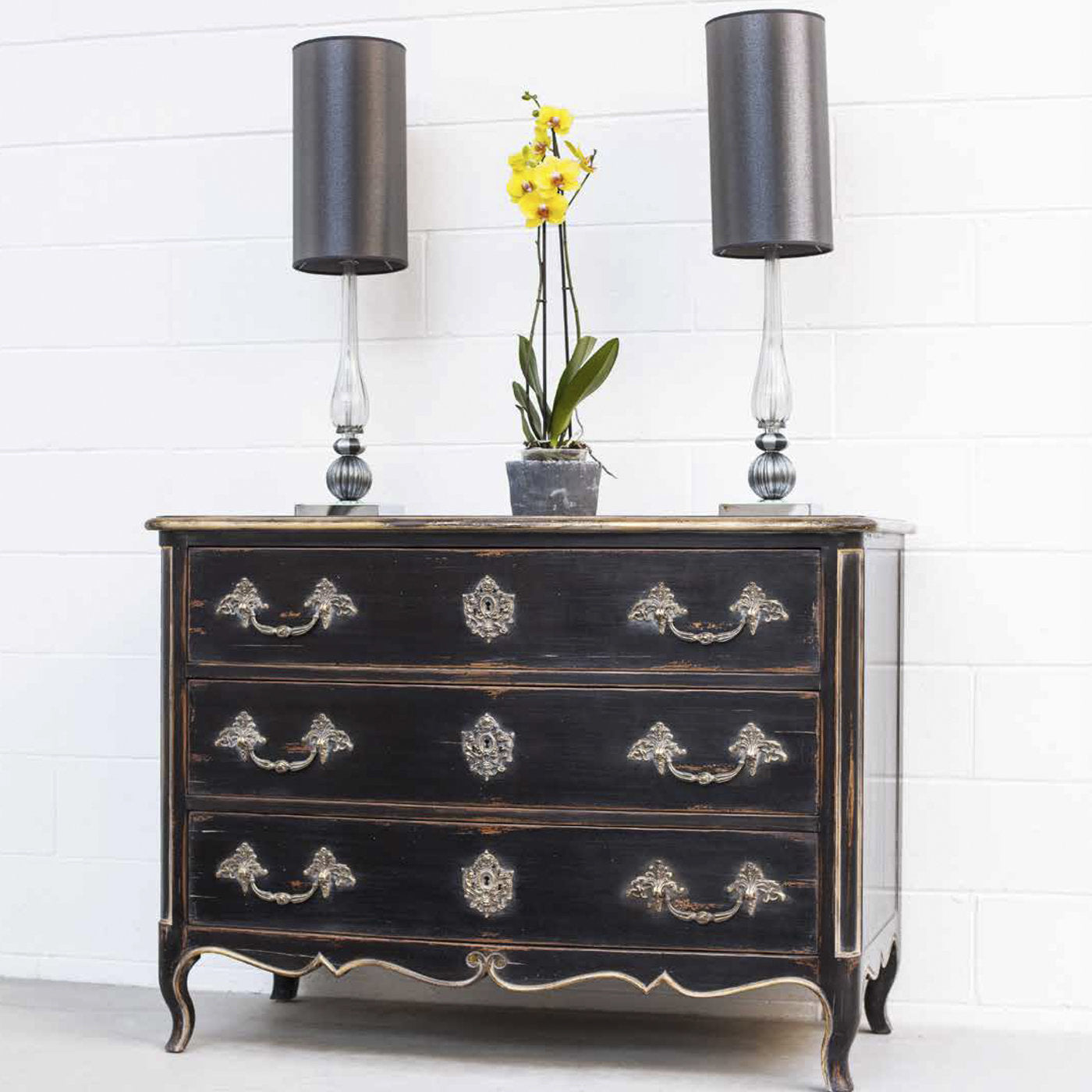 Black Chest of drawers Louis XV - Alternative view 3