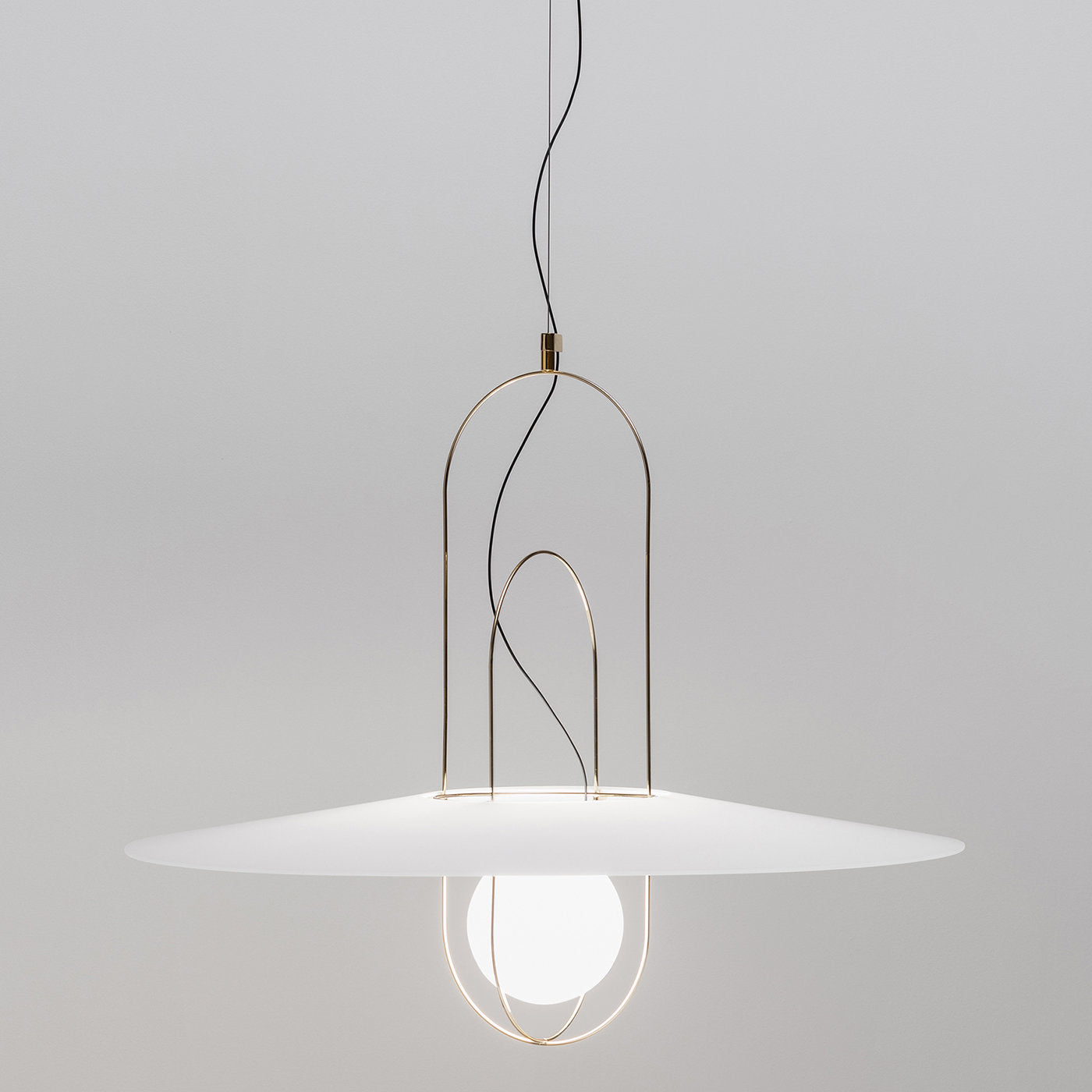 Setareh White Pendant Lamp by Francesco Librizzi - Alternative view 1