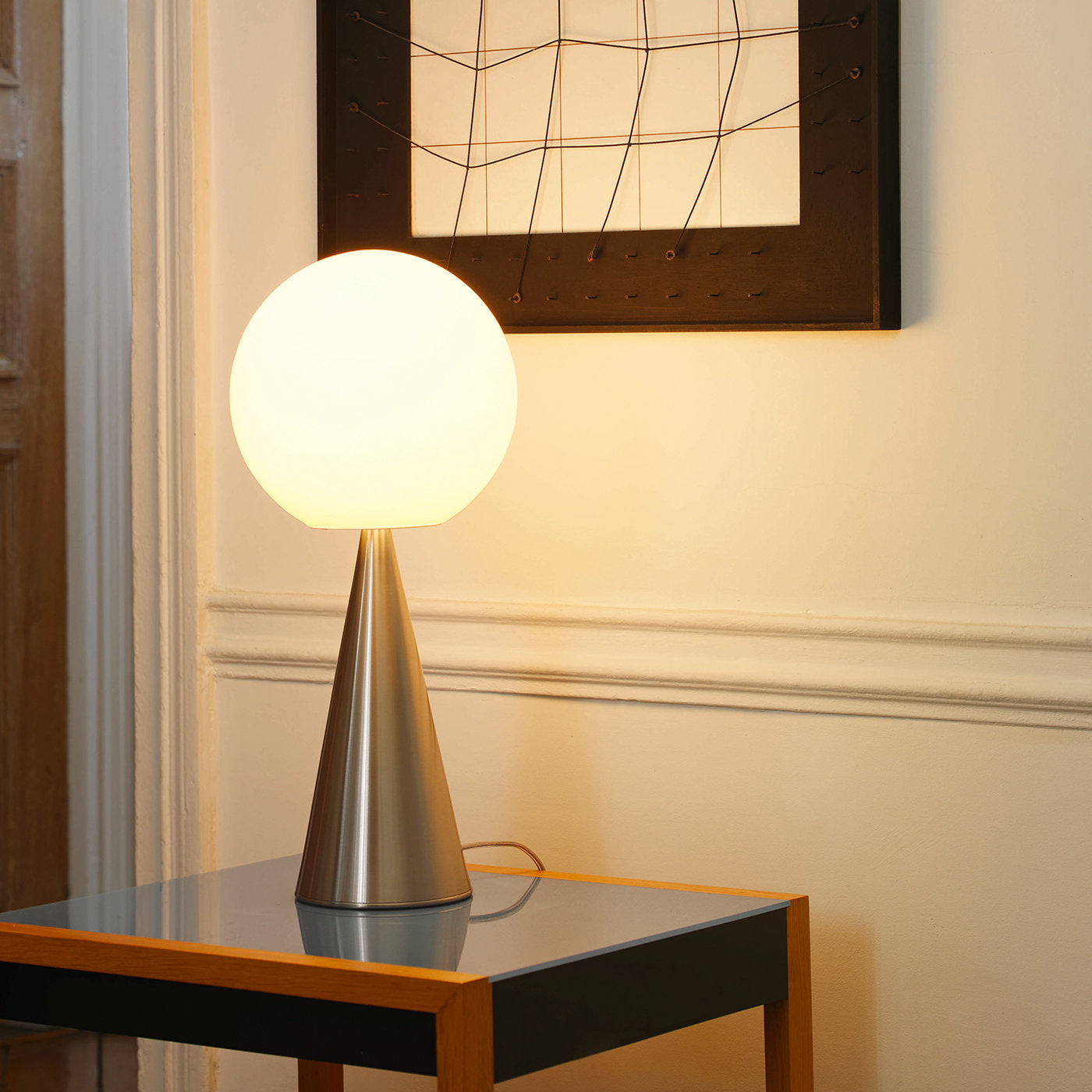 Bilia Nickel Table Lamp by Gio Ponti - Alternative view 2
