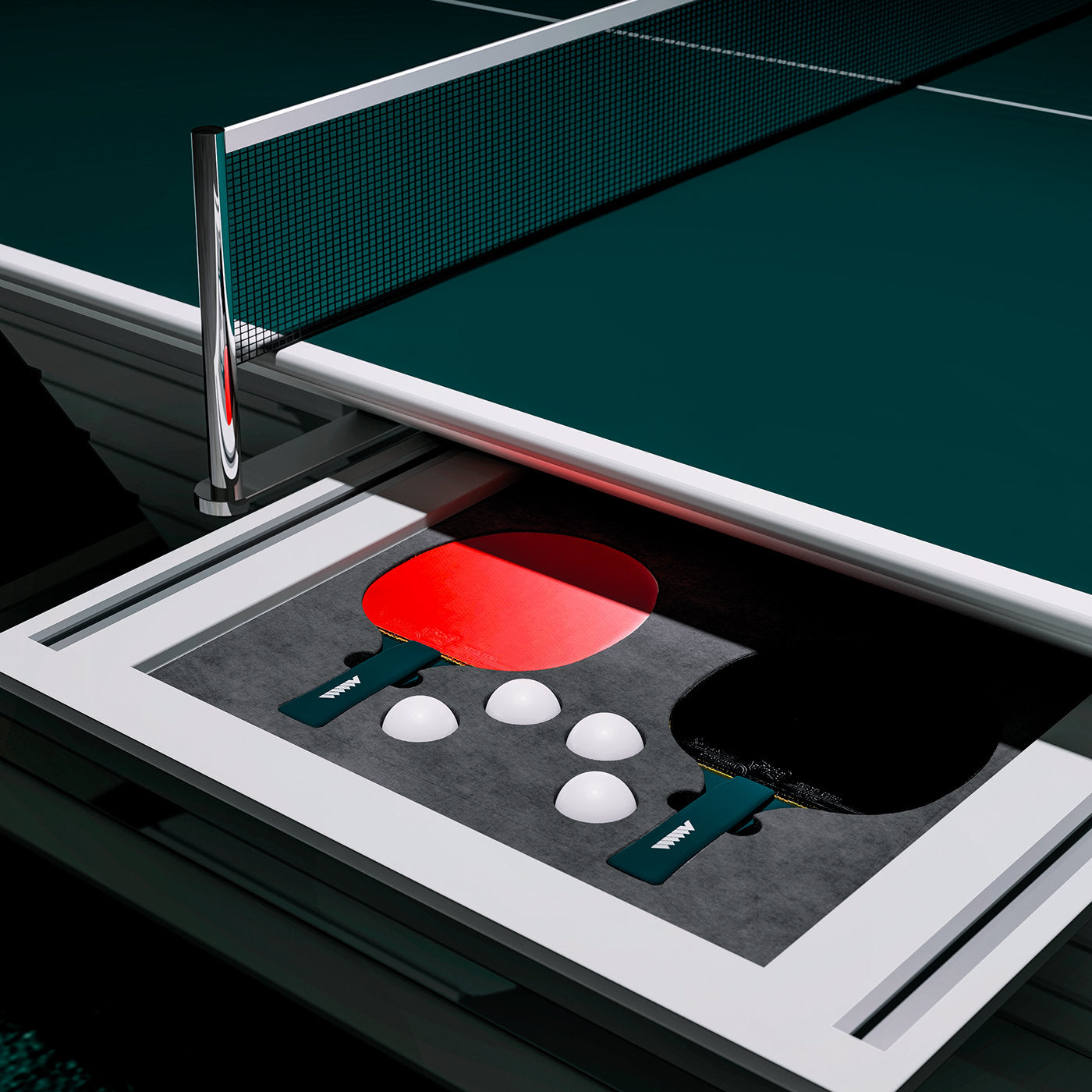 Table de ping-pong Arena par Pino Vismara - Vue alternative 1
