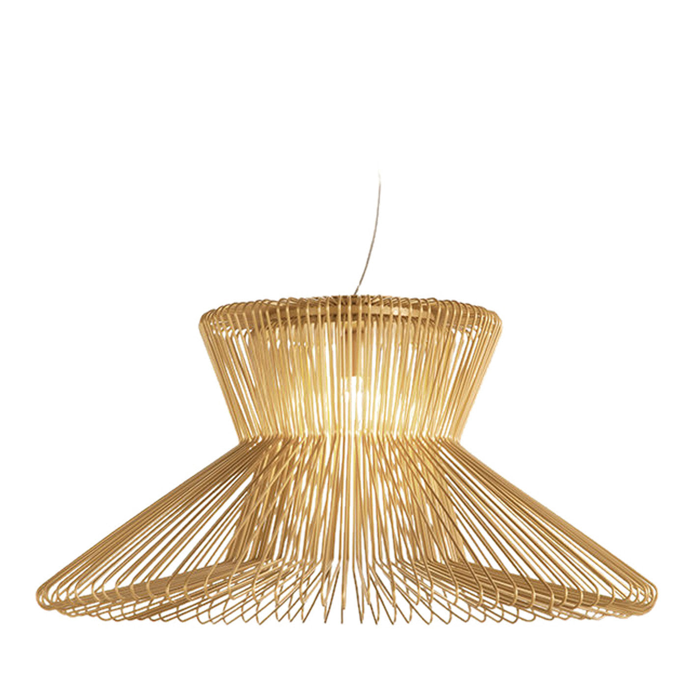Impossible B Ø 105 Gold Pendant Lamp by Massimo Mussapi - Main view
