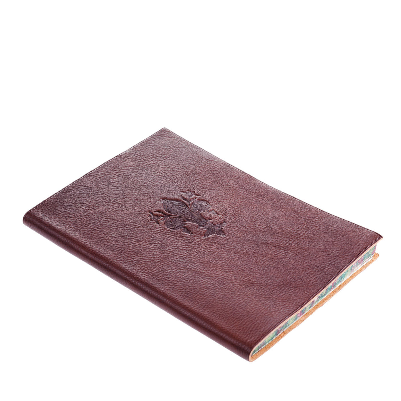 Cuaderno Lily de piel marrón - Vista principal