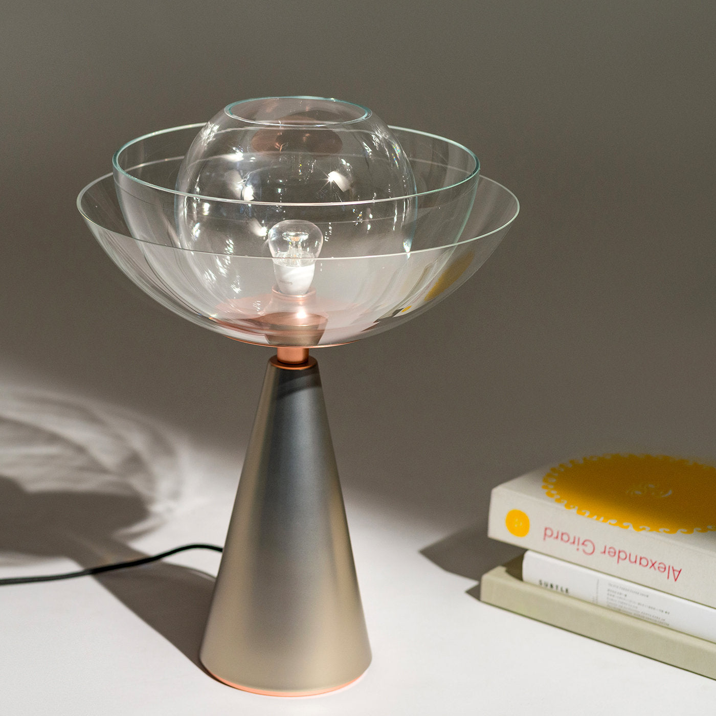 Lotus nickel table lamp - Alternative view 2