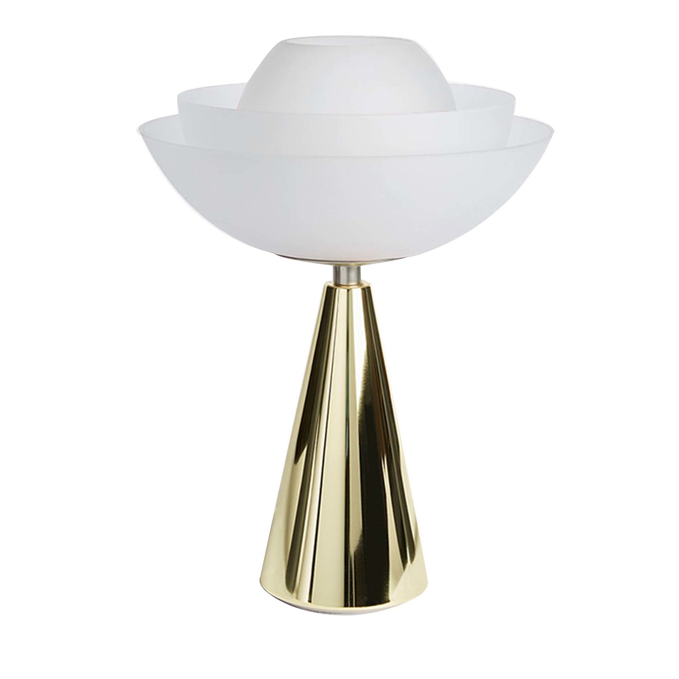 Lámpara de sobremesa Lotus en oro champán - Vista principal