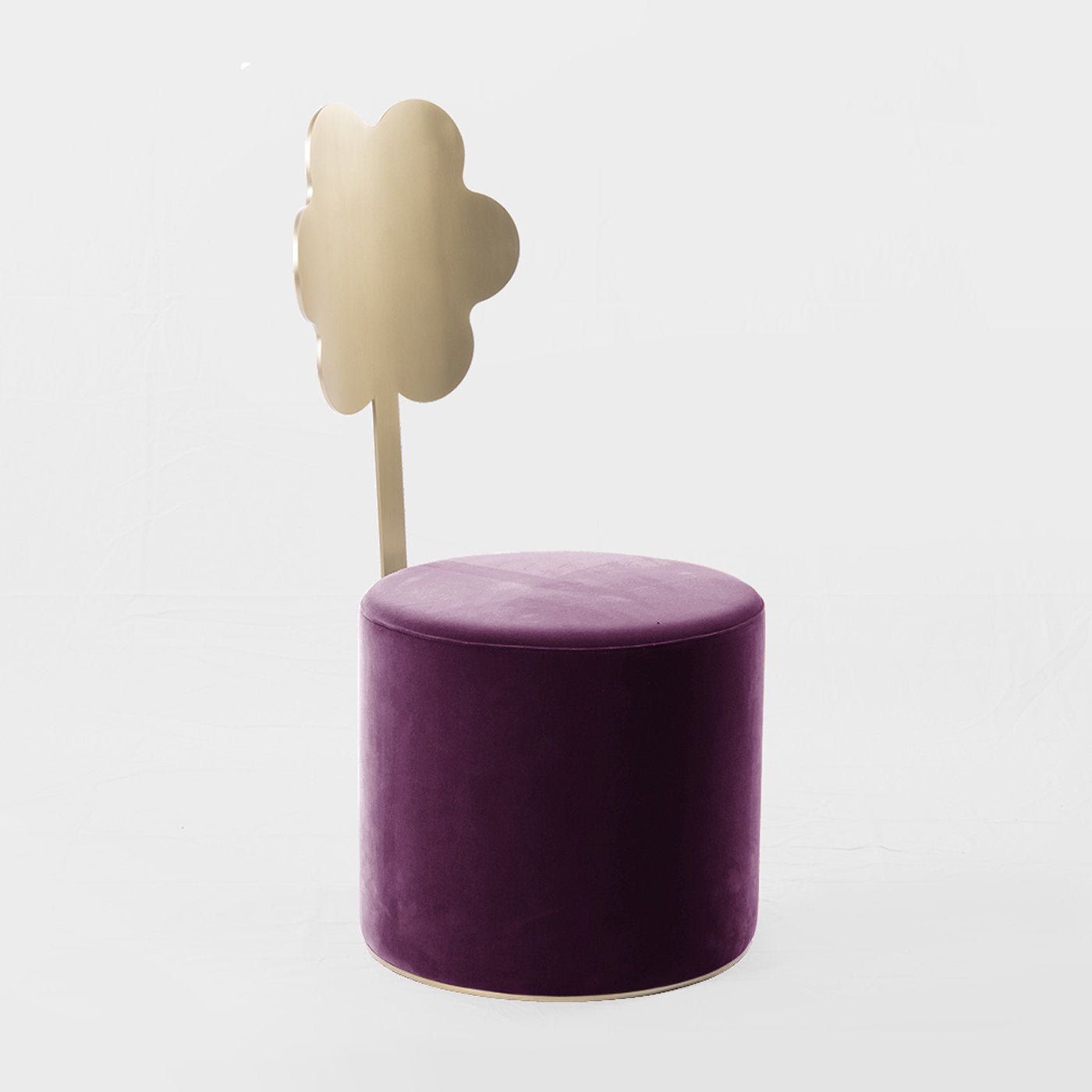 Daisy Purple Pouf by Artefatto Design Studio - Alternative view 1