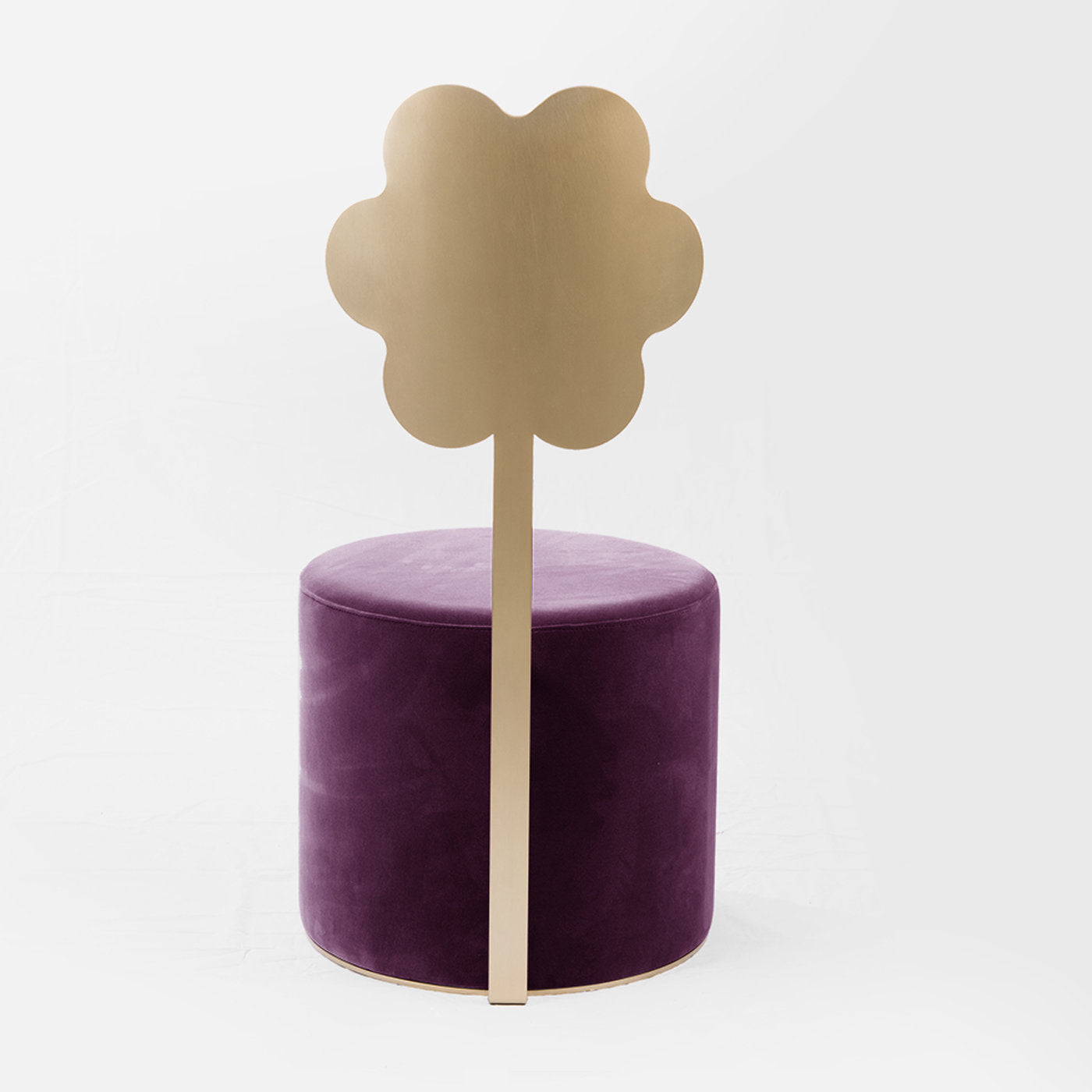 Daisy Purple Pouf by Artefatto Design Studio - Alternative view 2