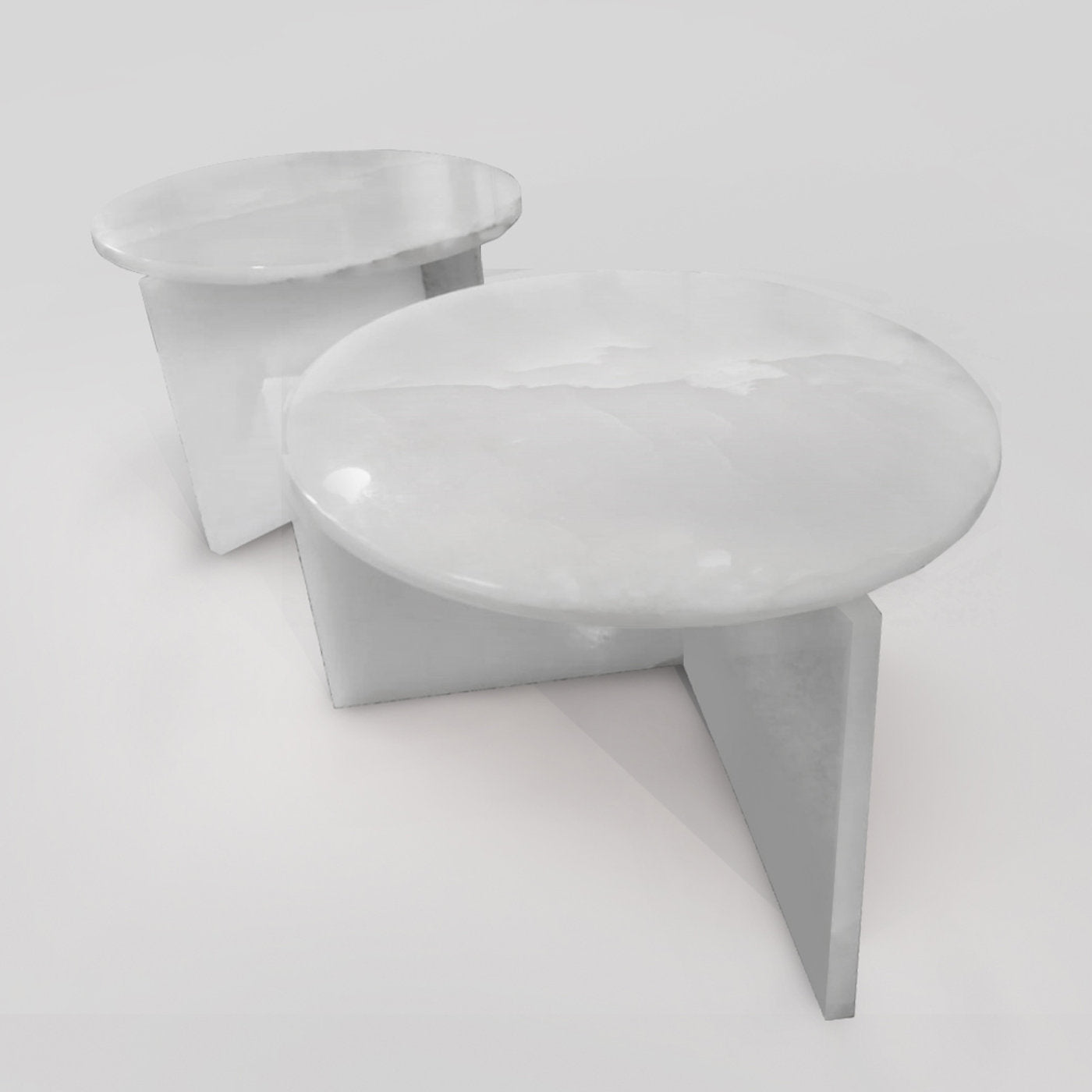 Origin Side Table in White Onyx - Alternative view 3
