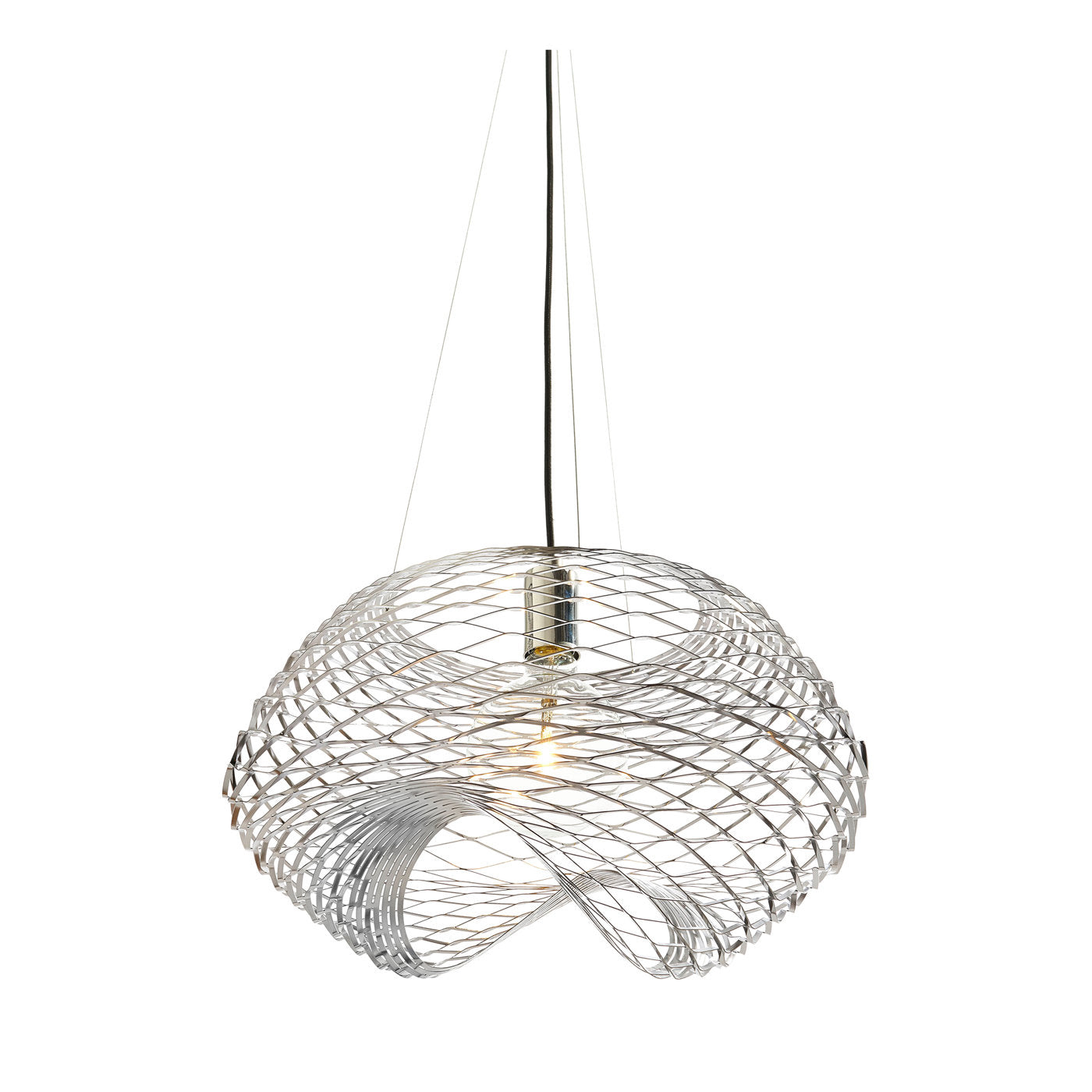 Lampe pendante Net Chrome de Paolo Ulian - Vue principale