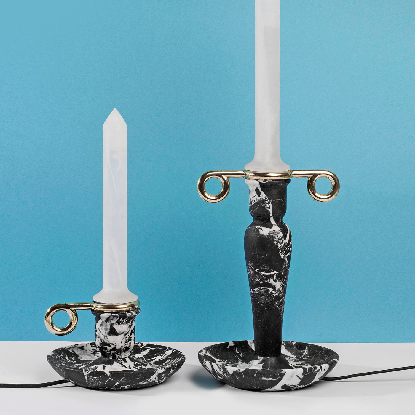 Candela Black Marble Table Lamp - Alternative view 1