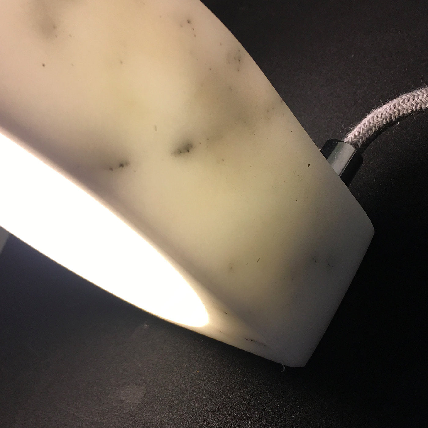 Aleph Small White Carrara Marble Table Lamp - Alternative view 2