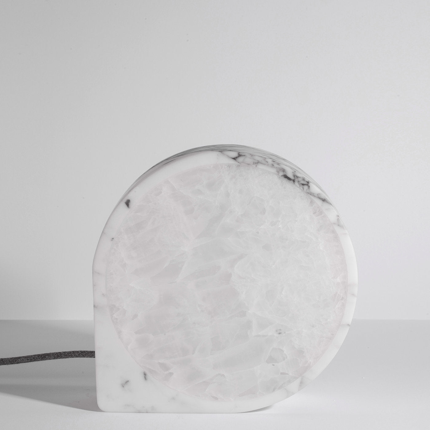 Aleph Small White Carrara Marble Table Lamp - Alternative view 3