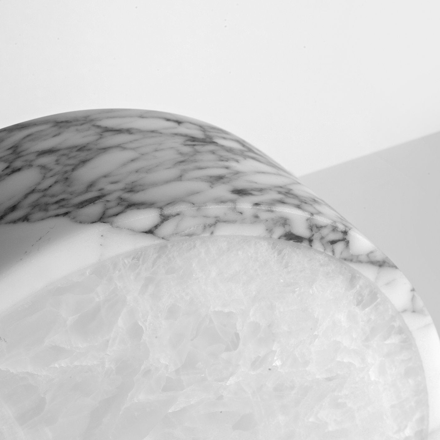 Aleph Small White Carrara Marble Table Lamp - Alternative view 5