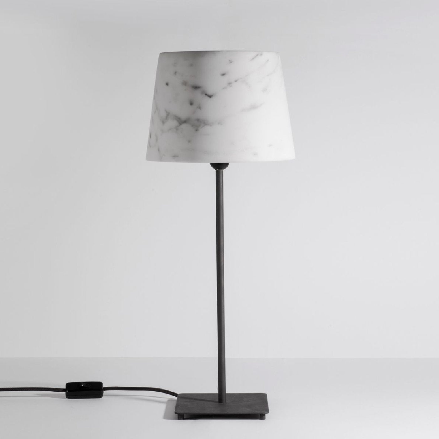 Gioia White Carrara Marble Table Lamp - Alternative view 1