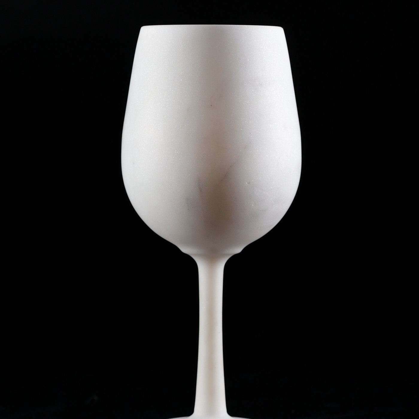 Milano Set of 2 White Carrara Wine Glasses - Alternative view 1