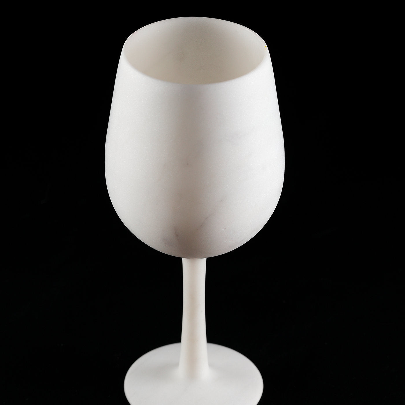 Milano Set of 2 White Carrara Wine Glasses - Alternative view 2