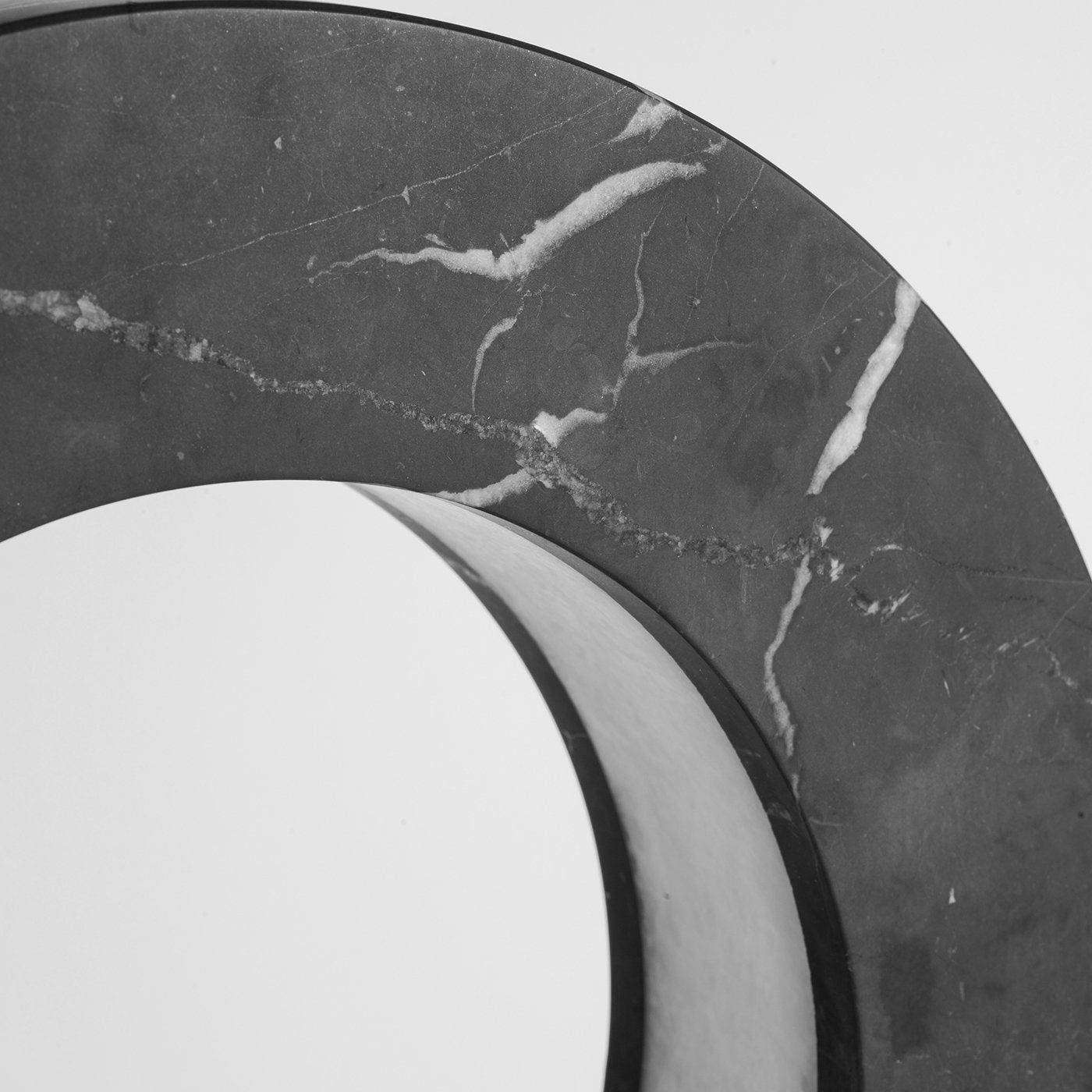 Moon Black Marquina Marble Table Lamp - Alternative view 1