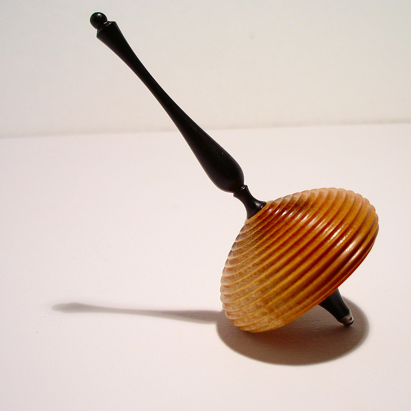 Ebony and Maple Spinning Top #2 - Alternative view 1
