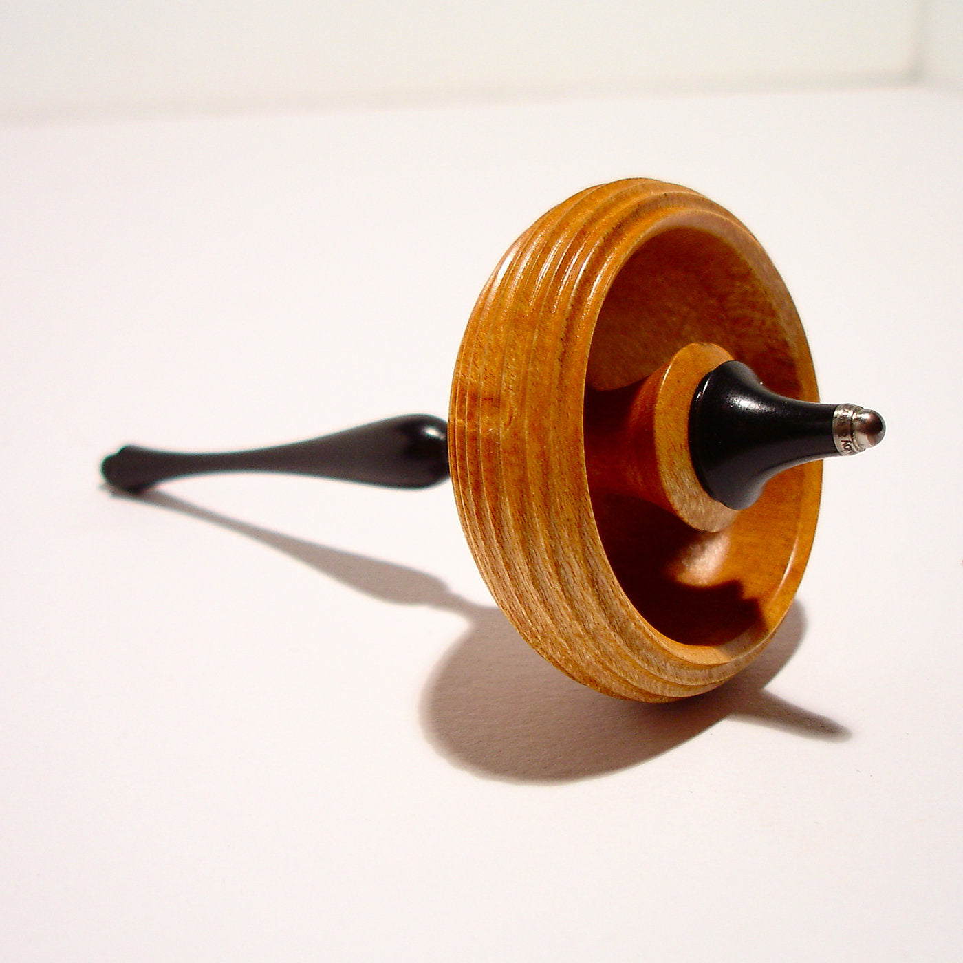 Ebony and Maple Spinning Top #2 - Alternative view 2