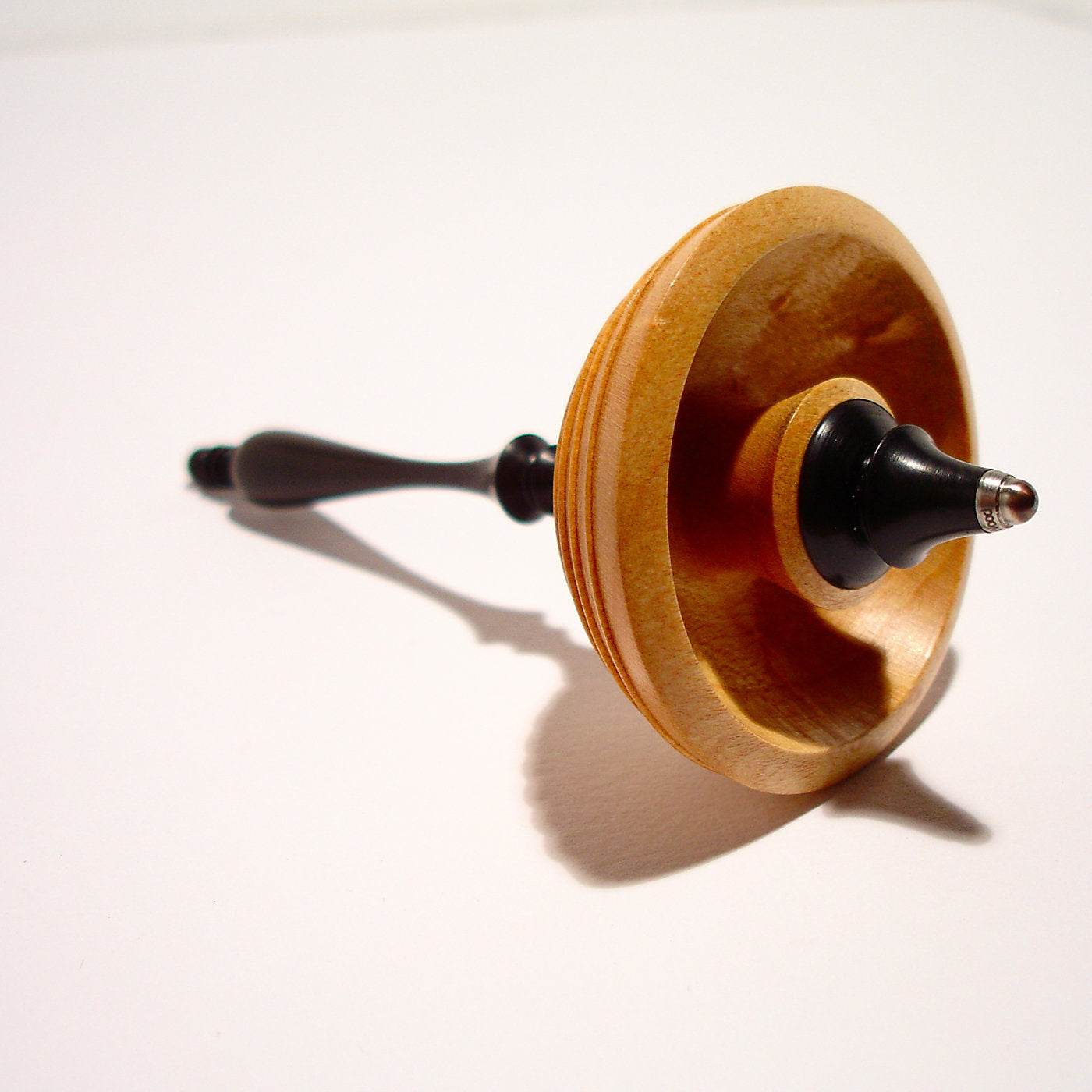Ebony and Maple Spinning Top #3 - Alternative view 3