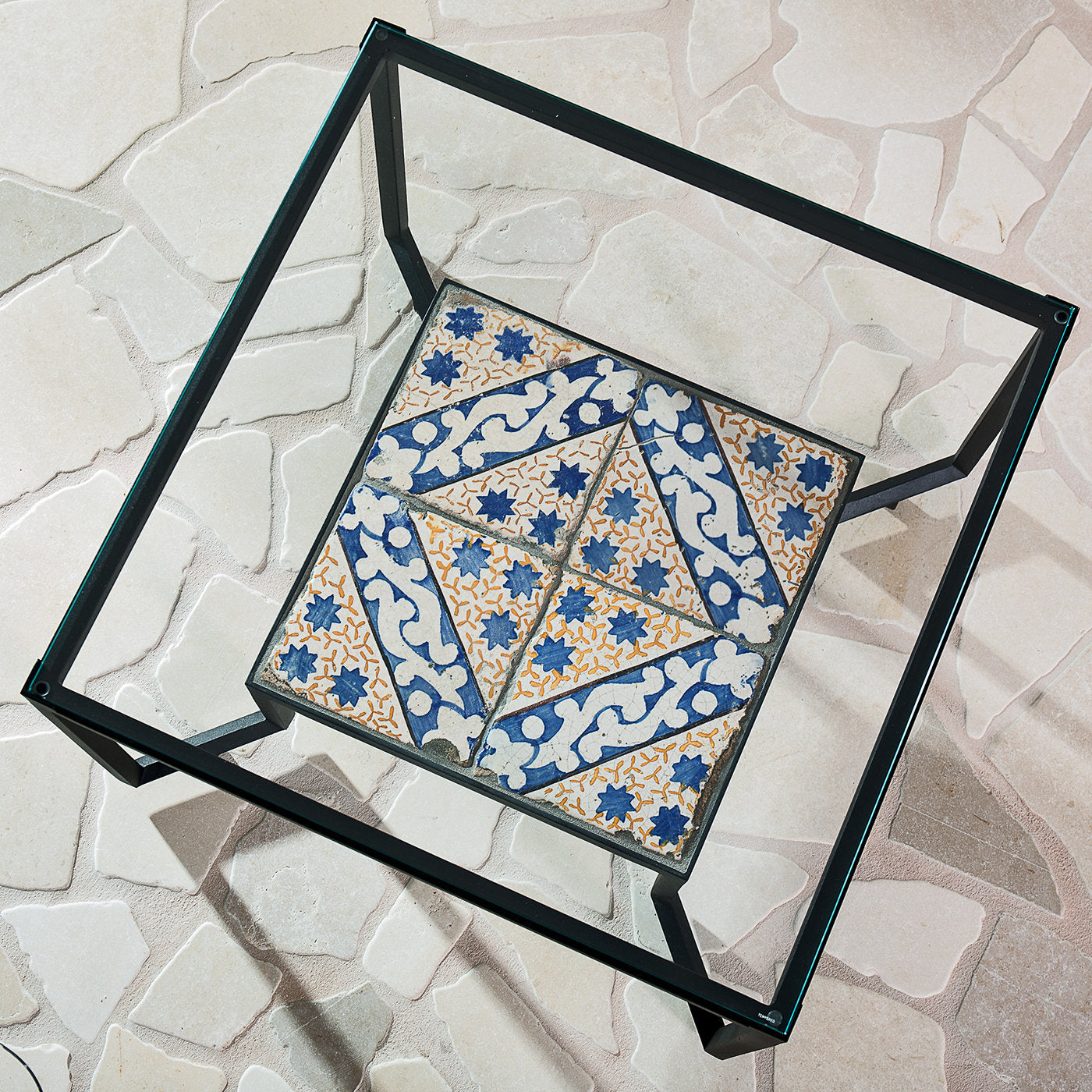 Glass and Tiles Spider Table - Alternative view 3