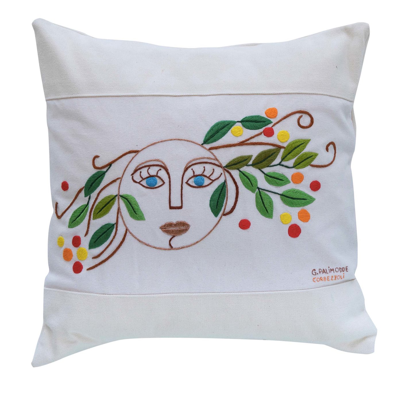Embroidered Woman Cushion #3 - Main view