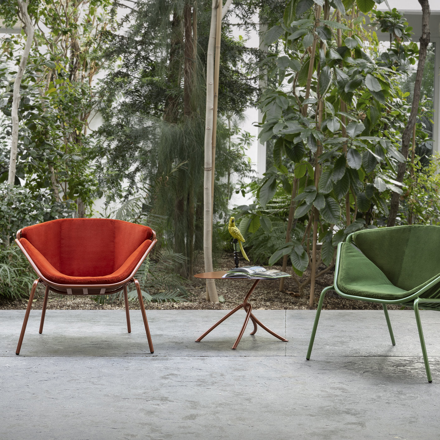 Skin Lounge Red Outdoor Chair By Giacomo Cattani - Alternative view 1