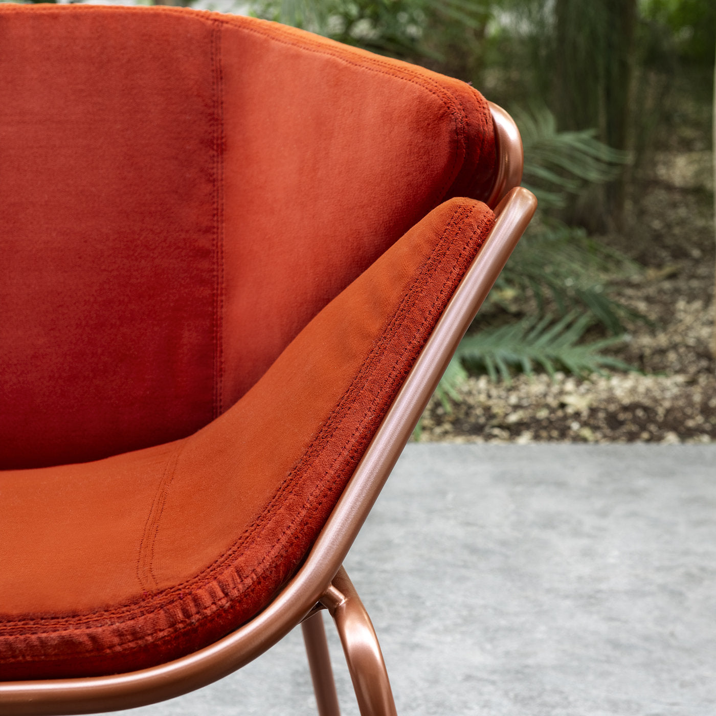 Skin Lounge Red Outdoor Chair By Giacomo Cattani - Alternative view 2