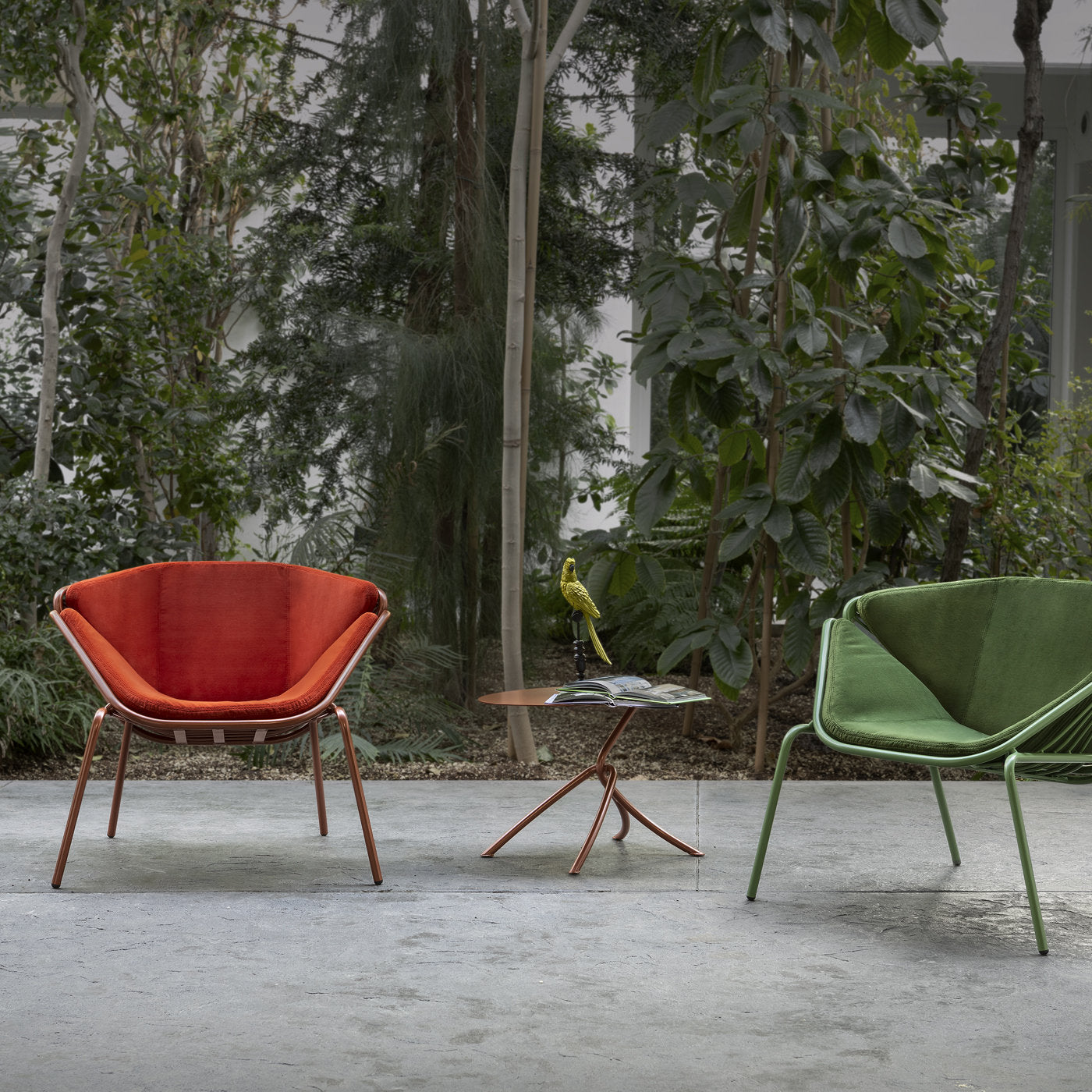 Skin Lounge Red Outdoor Chair By Giacomo Cattani - Alternative view 5
