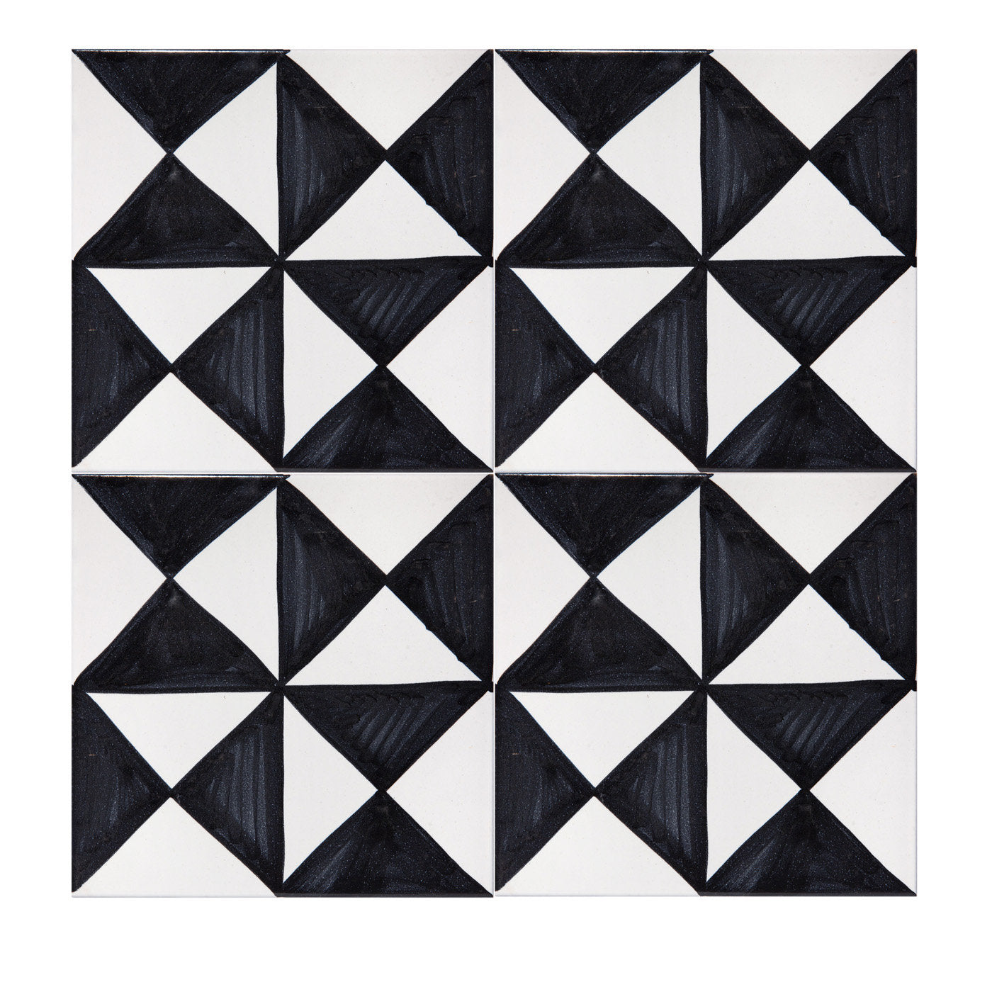 Set of 4 Riggiola Black Tiles - Main view